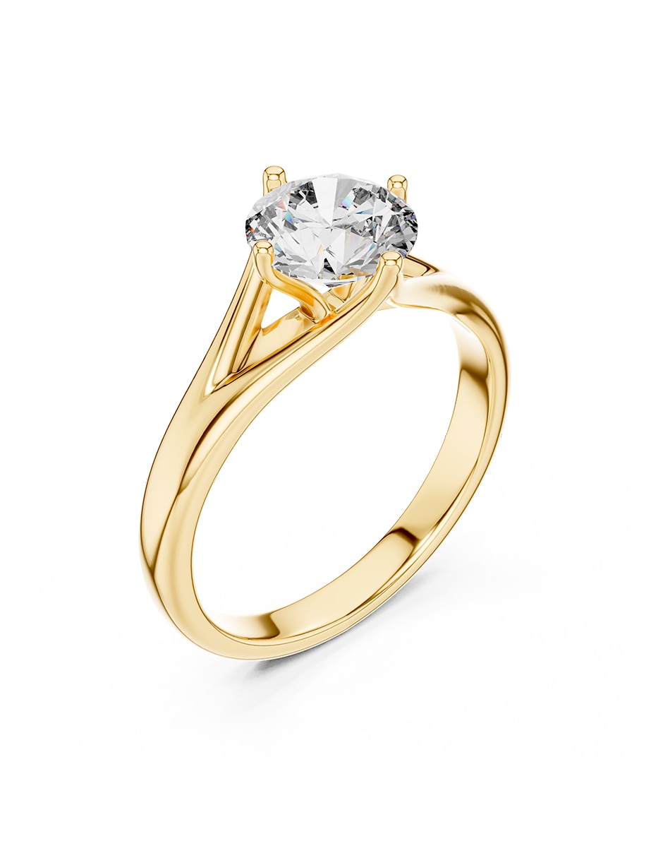 Anillo de compromiso de oro 9 K 2