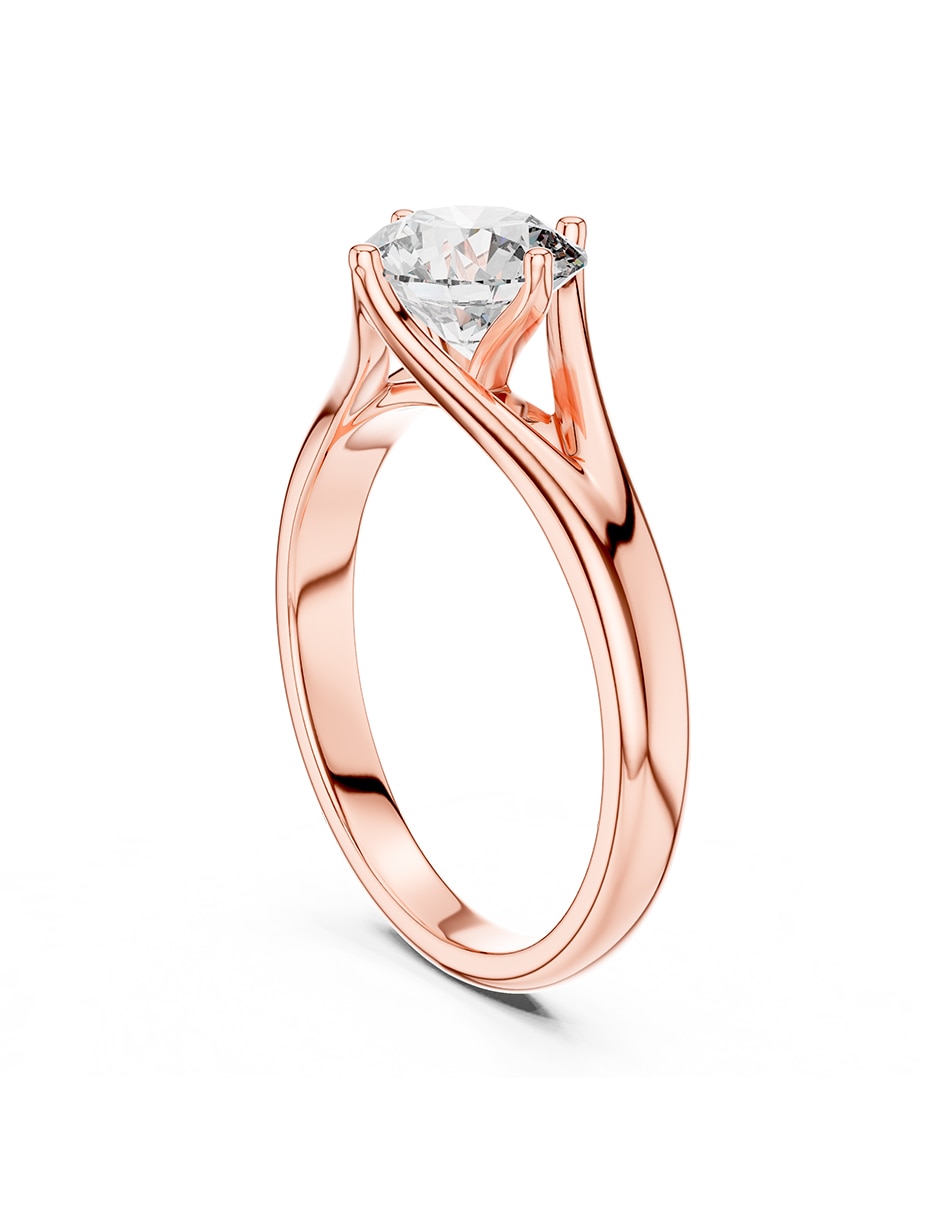 Anillo de compromiso de oro 9 K 3