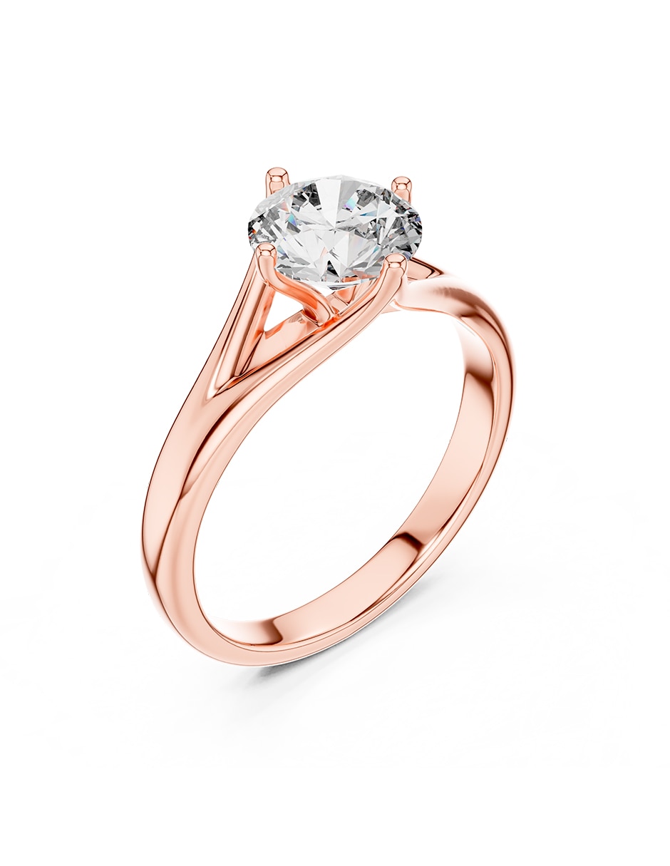 Anillo de compromiso de oro 18 K 2