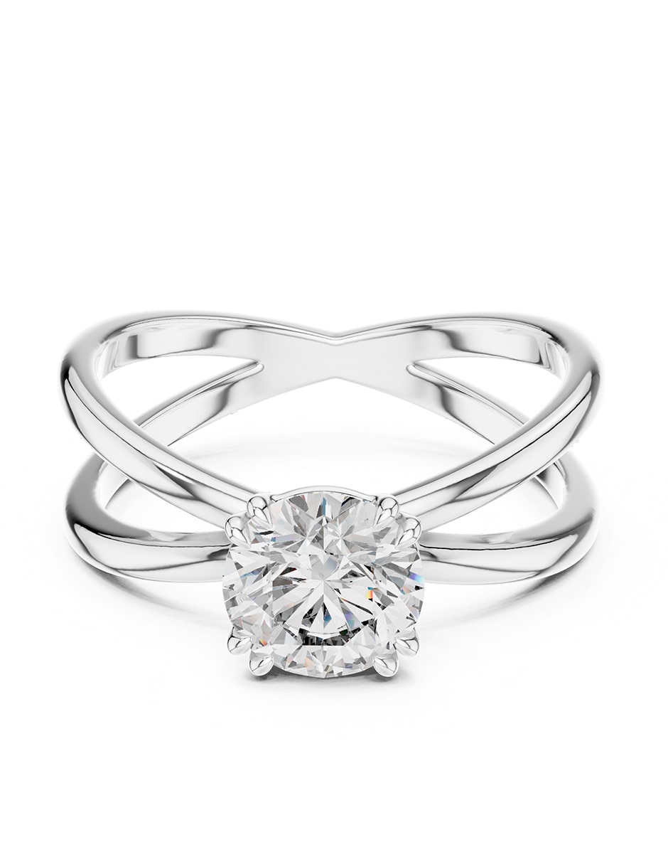 Anillo de compromiso de oro 14 k 1