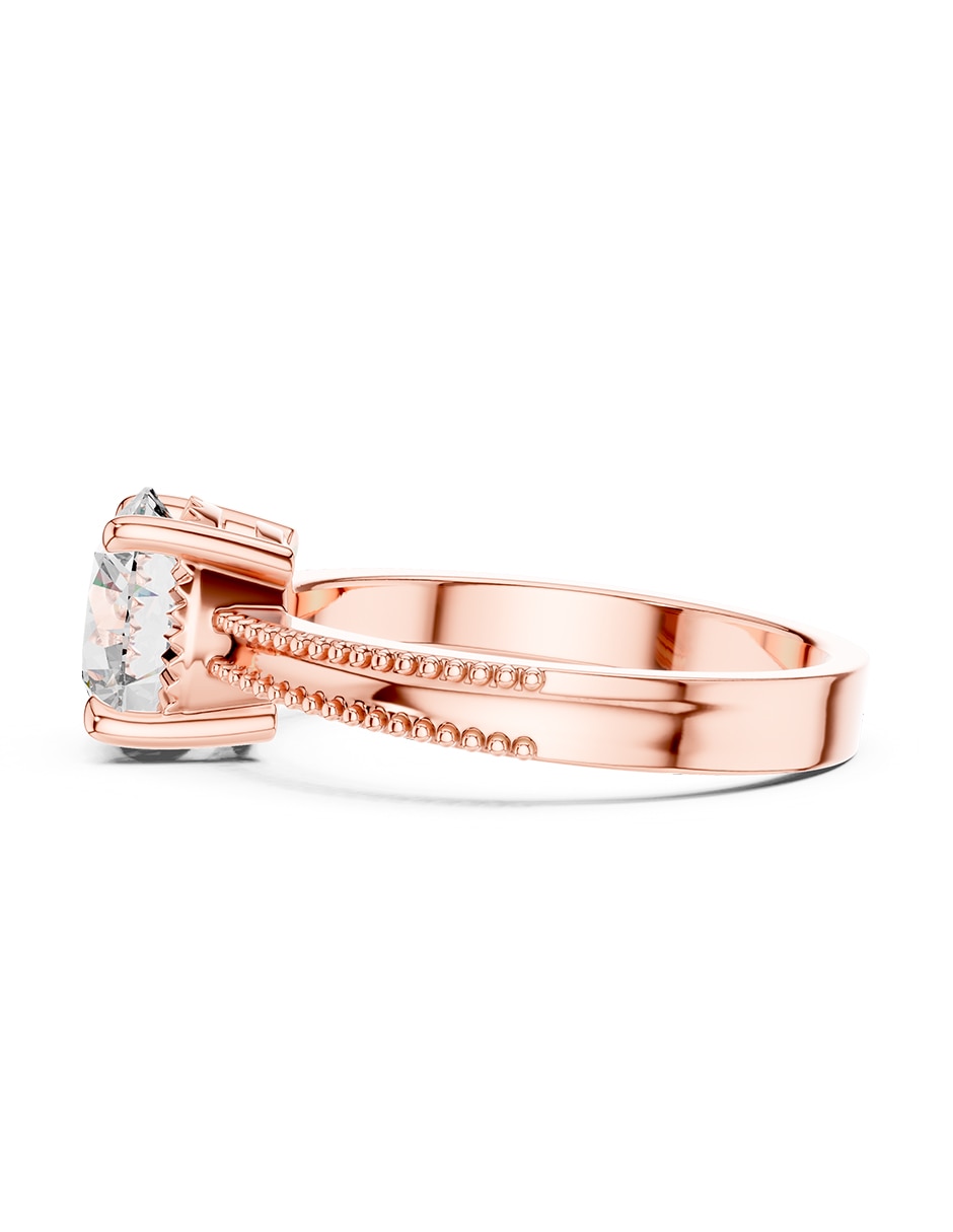 Anillo de compromiso de oro 9 k zirconia cúbica 5