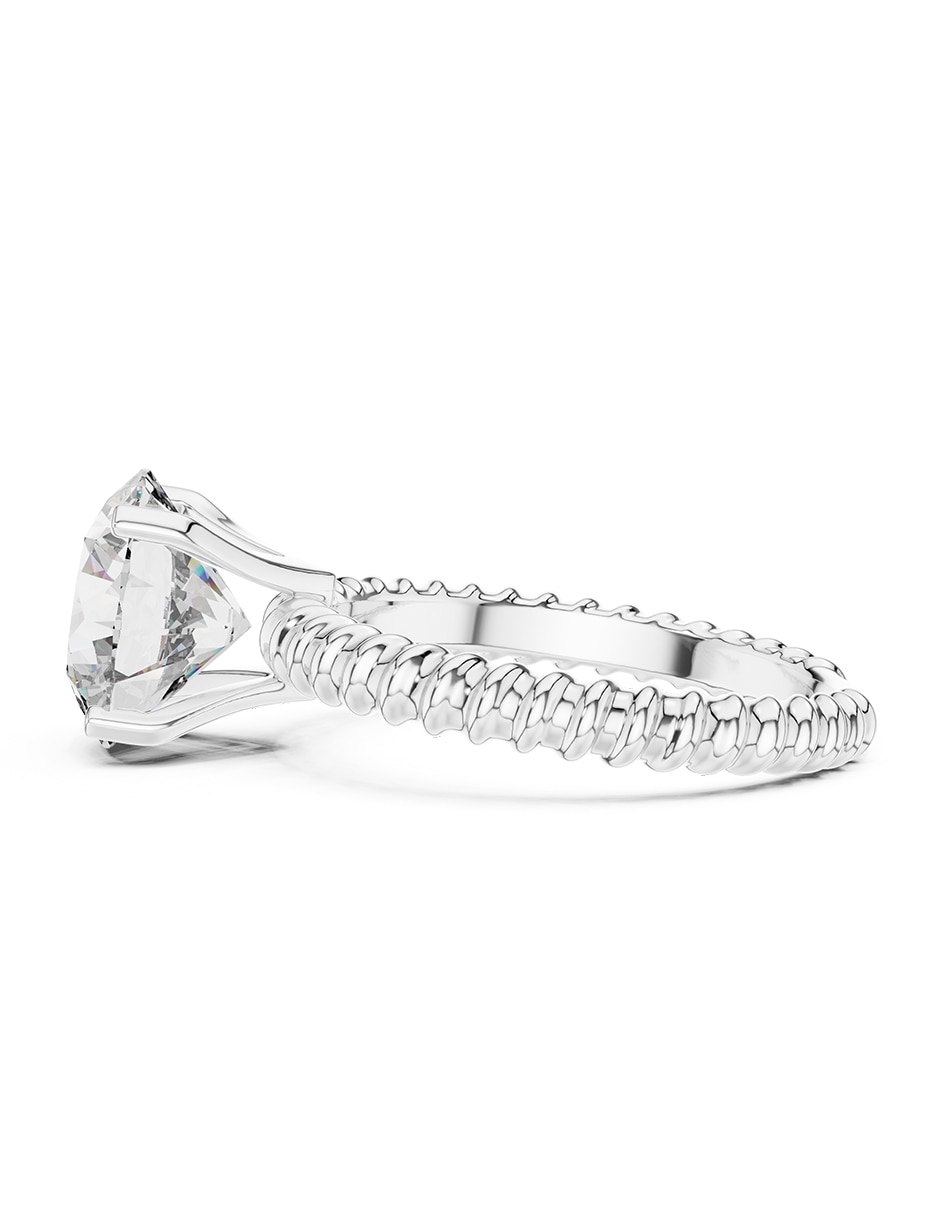 Anillo de compromiso de oro 9 k zirconia cúbica 5