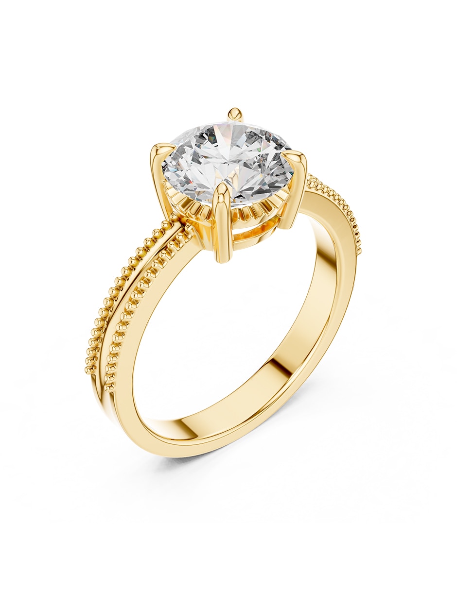 Anillo de compromiso de oro 14 k Amore Mio