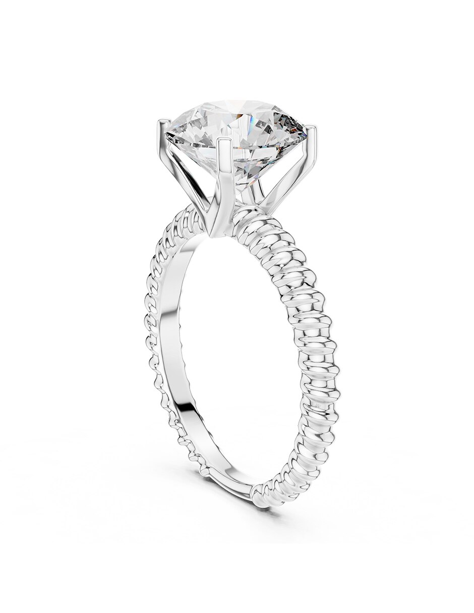 Anillo de compromiso de oro 14 k 3
