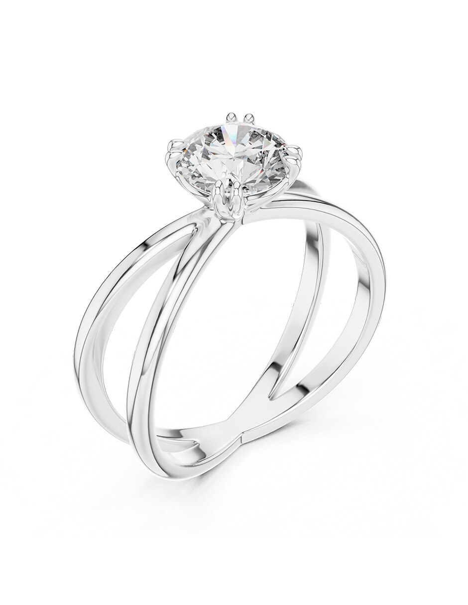 Anillo de compromiso de oro 9 k 2