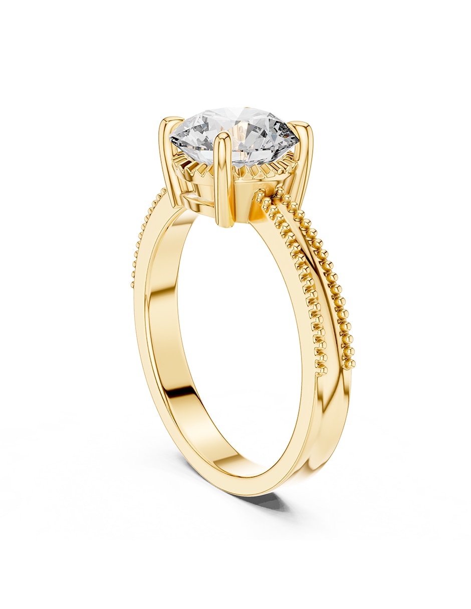 Anillo de compromiso de oro 14 k Amore Mio