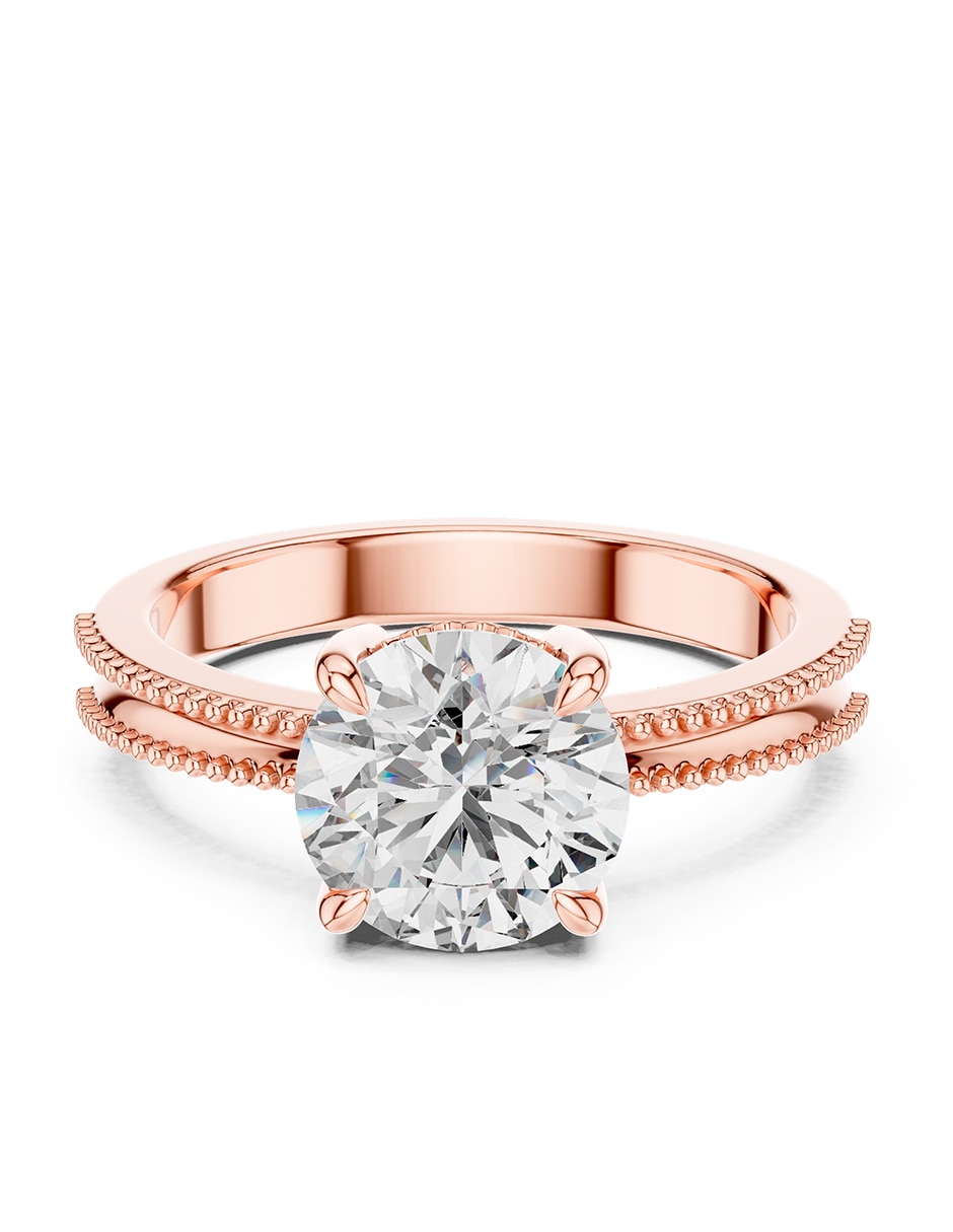 Anillo de compromiso de oro 14 k 1
