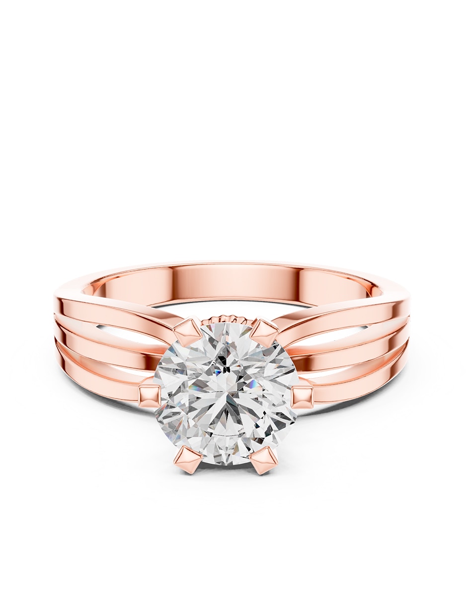 Anillo de compromiso de oro 14 k zirconia cúbica Anillo de compromiso de oro 14 k zirconia cúbica