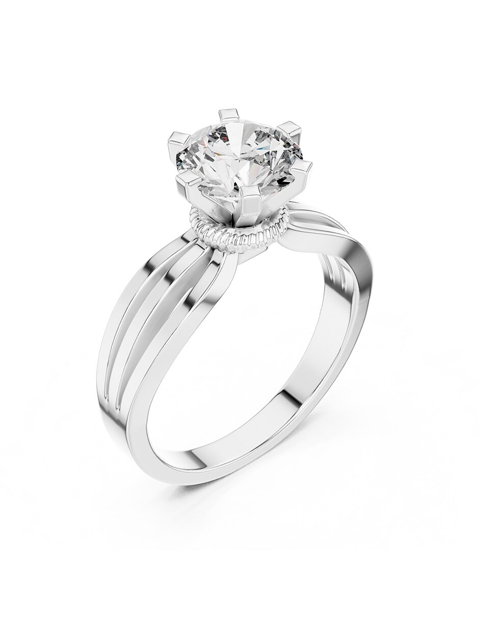 Anillo de compromiso de oro 9 k 2