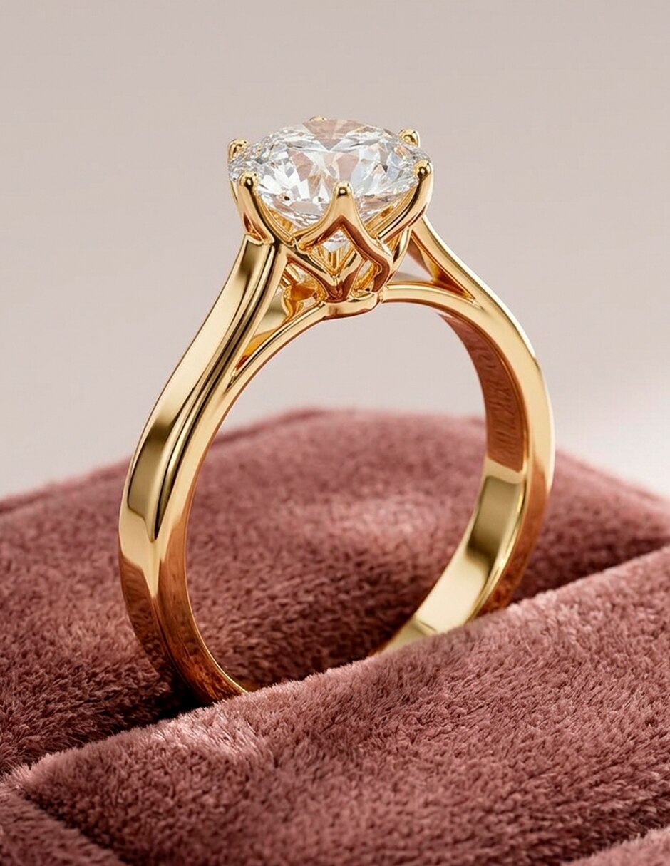 Anillo de compromiso de oro 18 k Amore Mio zirconia cúbica