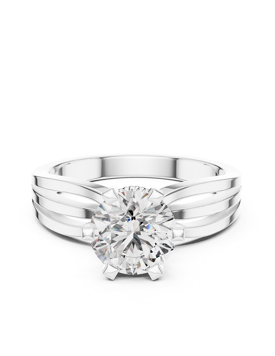 Anillo de compromiso de oro 14 k 1