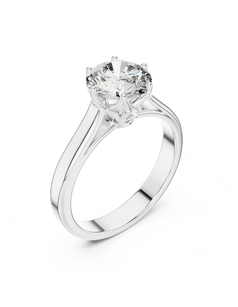 Anillo de compromiso de oro 18 k 2