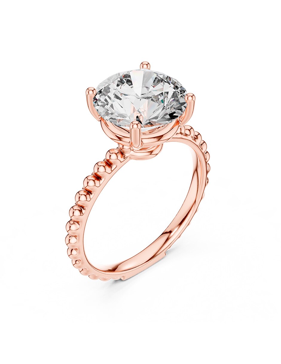 Anillo de compromiso de oro 14 k 2