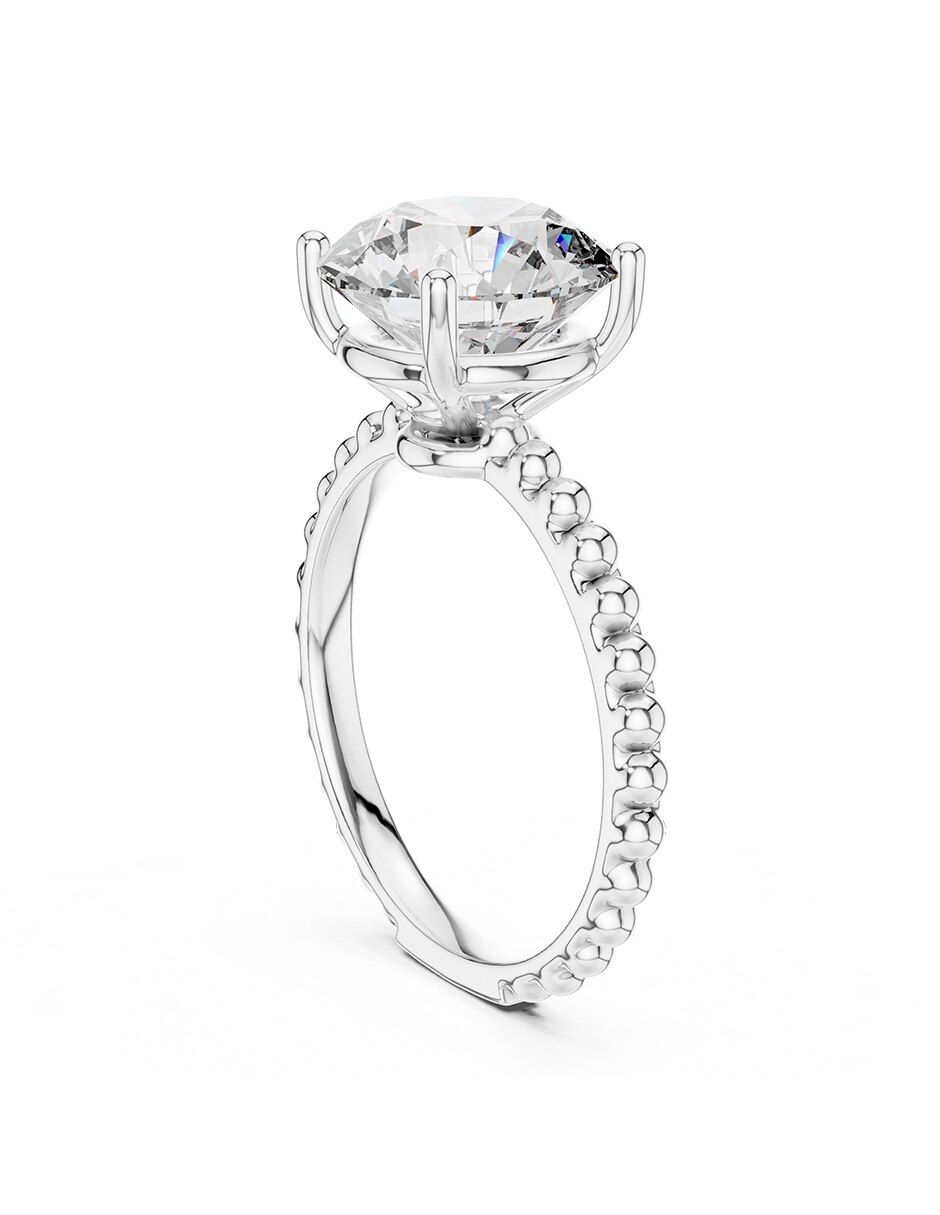 Anillo de compromiso de oro 14 k 3