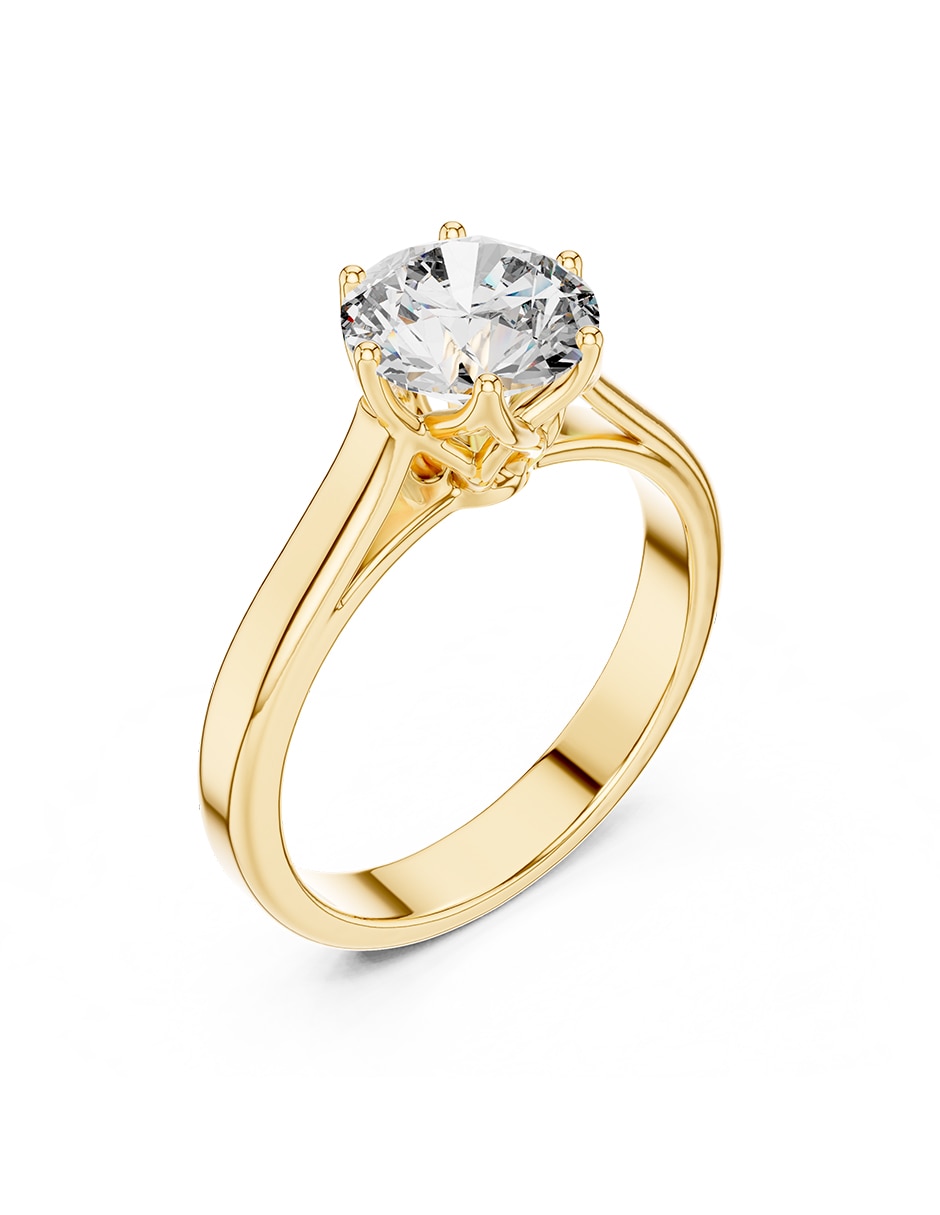 Anillo de compromiso de oro 9 k 2