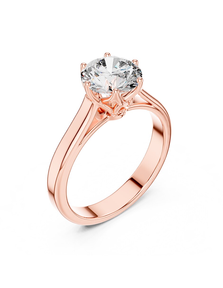 Anillo de compromiso de oro 14 k 2
