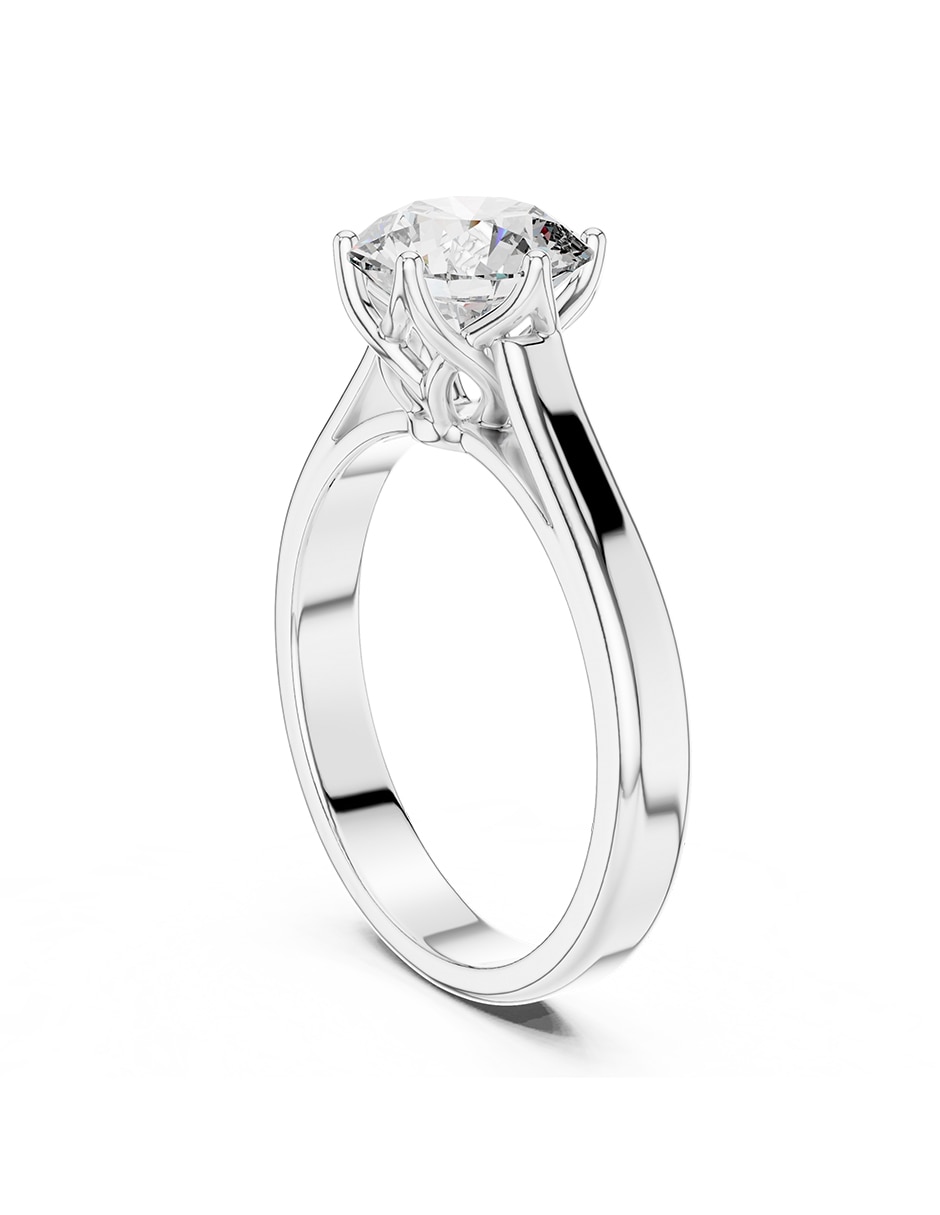 Anillo de compromiso de oro 18 k 3