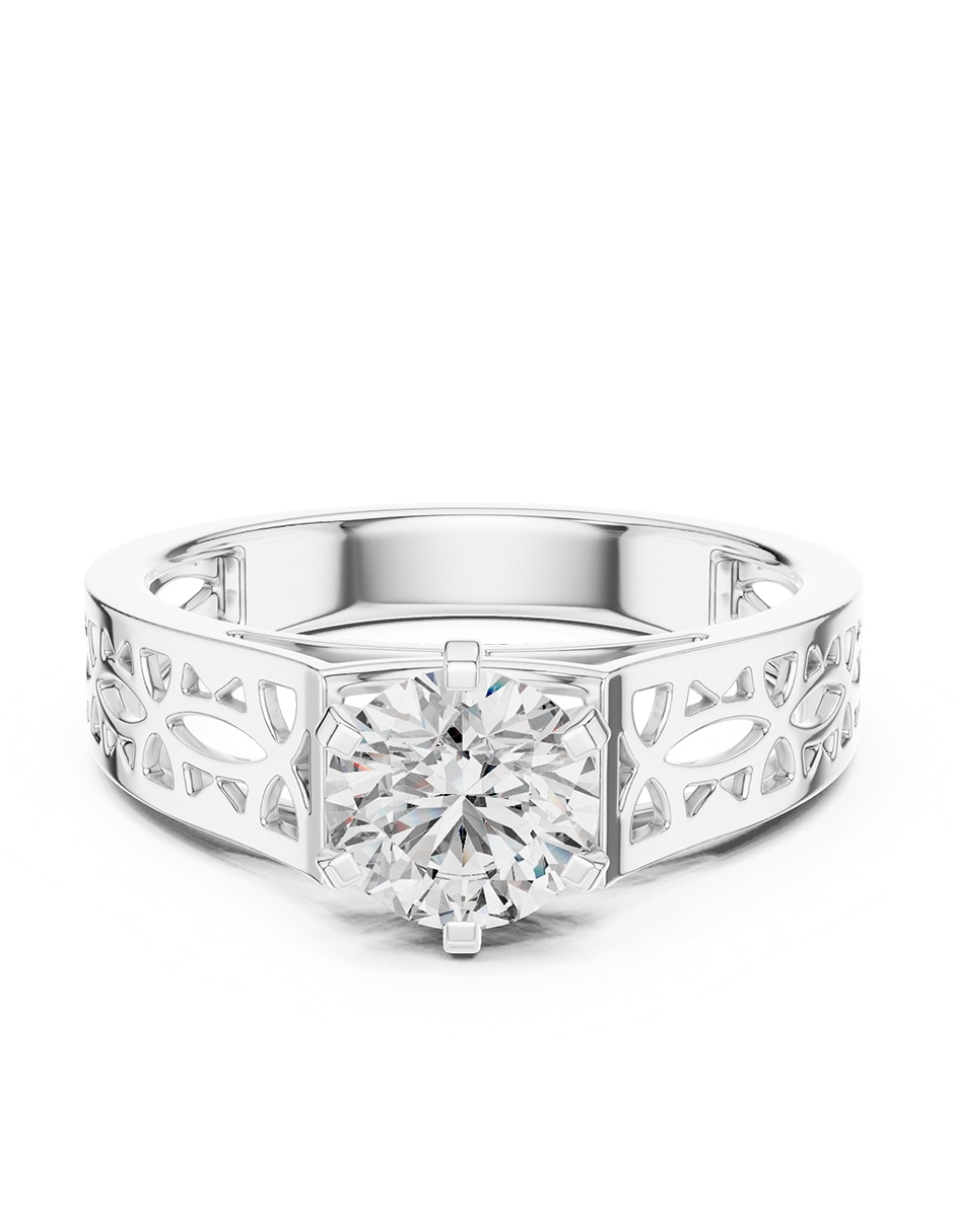 Anillo de compromiso de oro 18 k zirconia cúbica Anillo de compromiso de oro 18 k zirconia cúbica