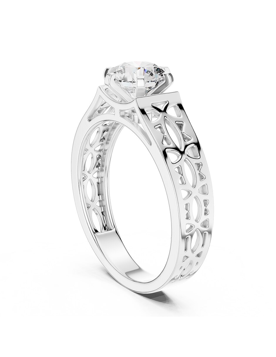 Anillo de compromiso de oro 9 k Amore Mio! diamante de laboratorio 5
