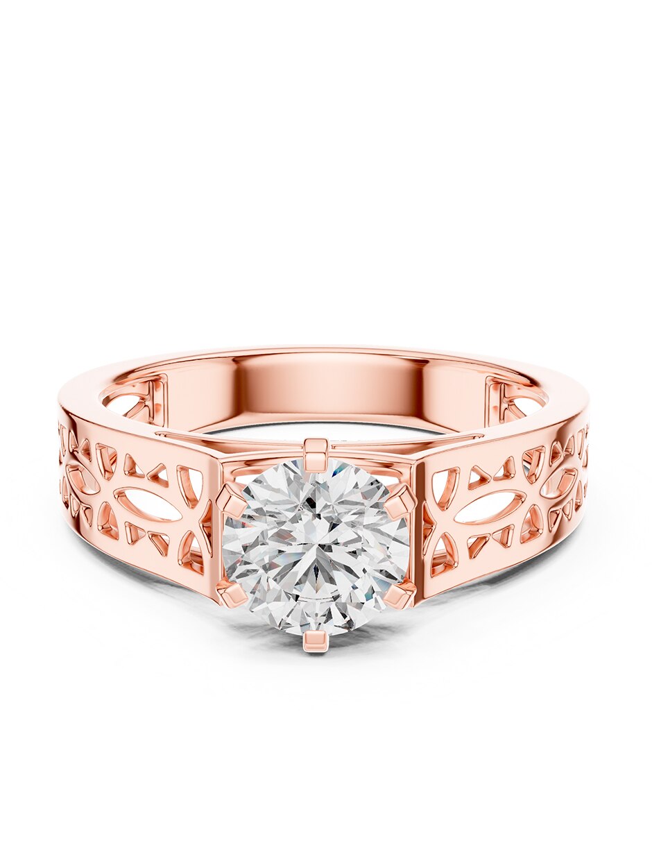 Anillo de compromiso de oro 9 k 1