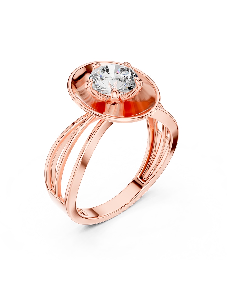 Anillo de compromiso de oro 14 k 2