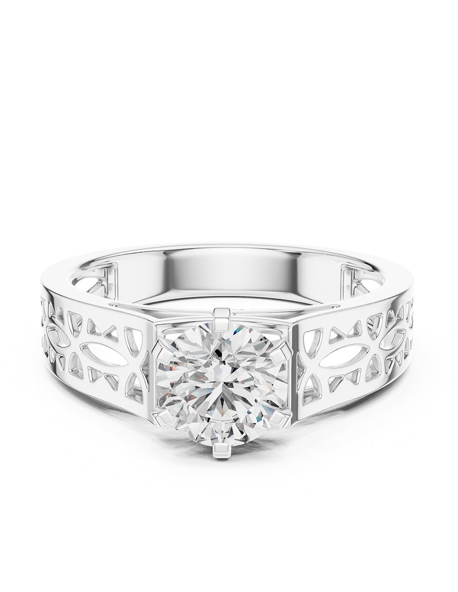 Anillo de compromiso de oro 18 k 1