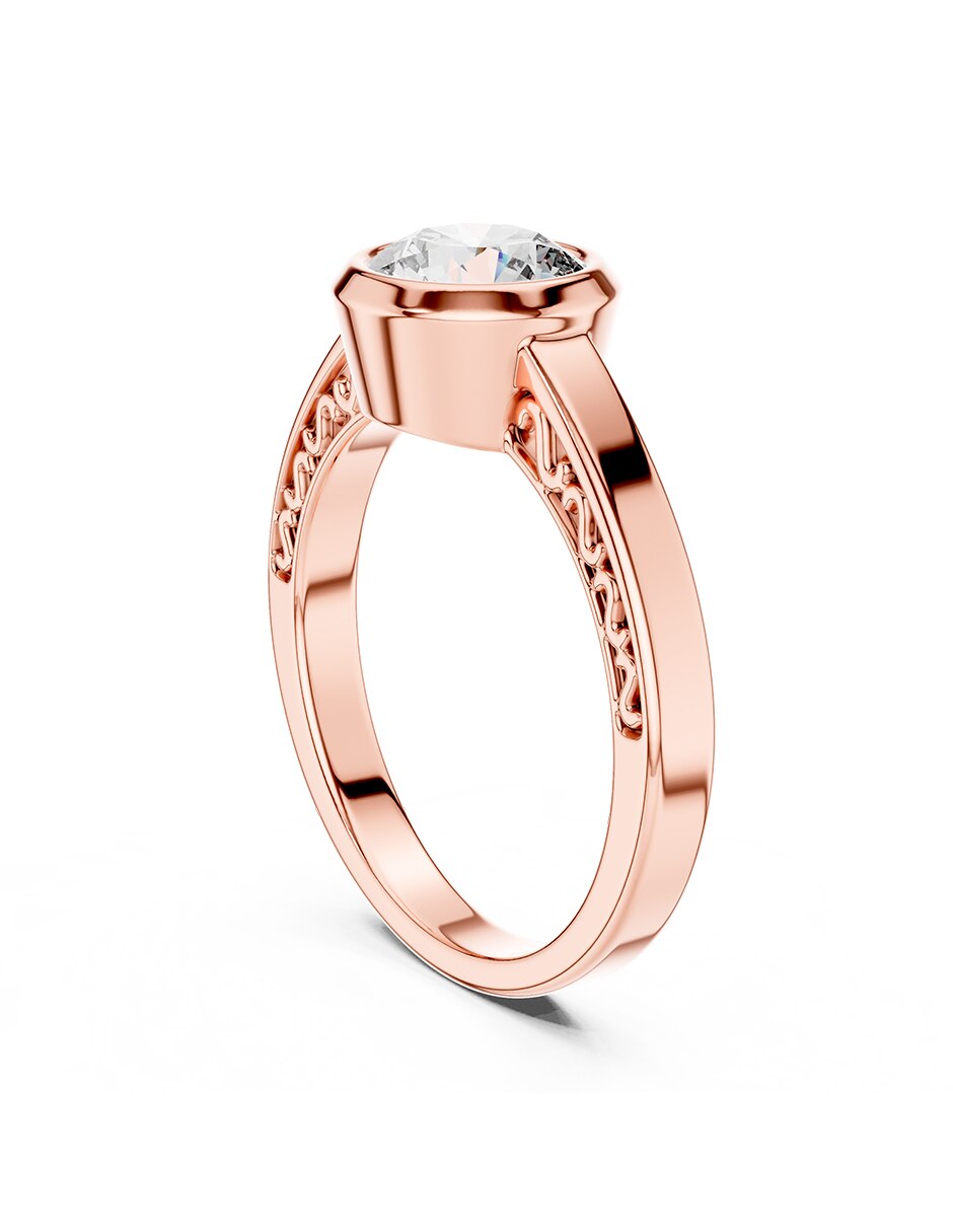 Anillo de compromiso de oro 9 k 3