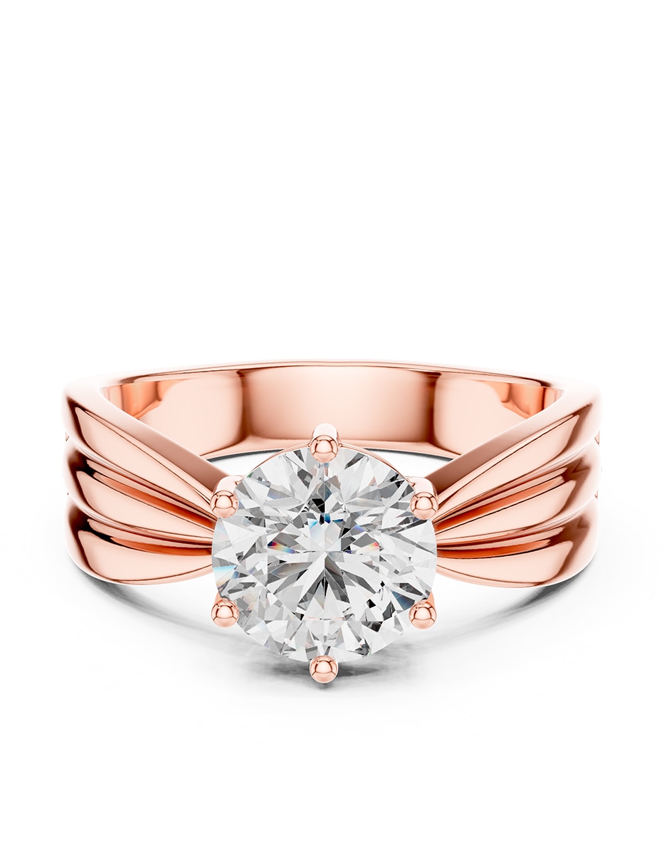 Anillo de compromiso de oro 14 k zirconia cúbica Anillo de compromiso de oro 14 k zirconia cúbica