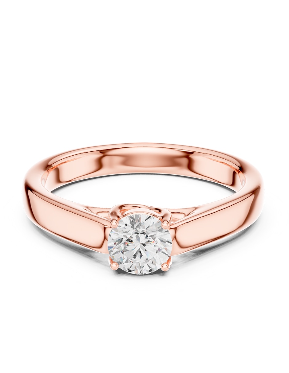 Anillo de compromiso de oro 14 k zirconia cúbica Anillo de compromiso de oro 14 k zirconia cúbica