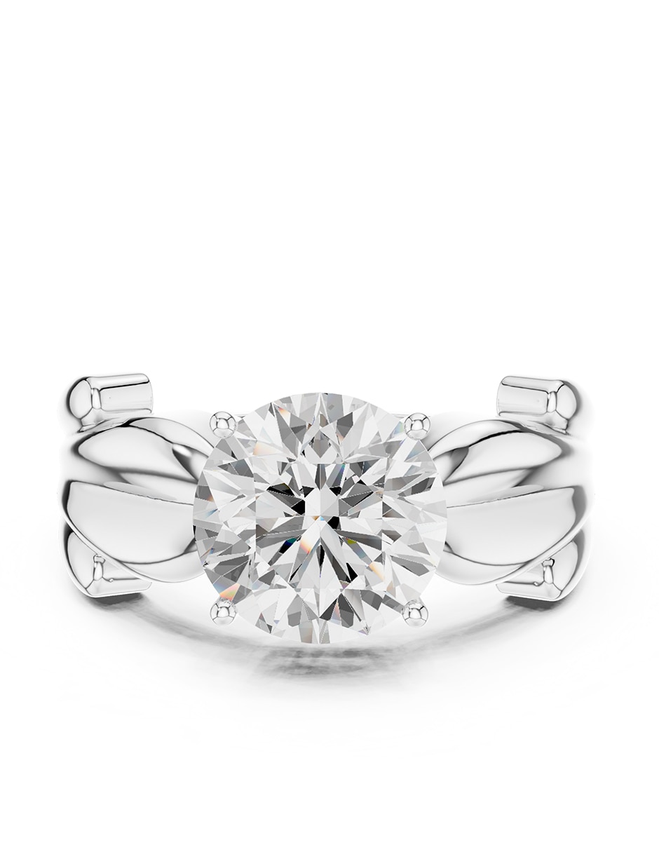 Anillo de compromiso de oro 9 k zirconia cúbica 1