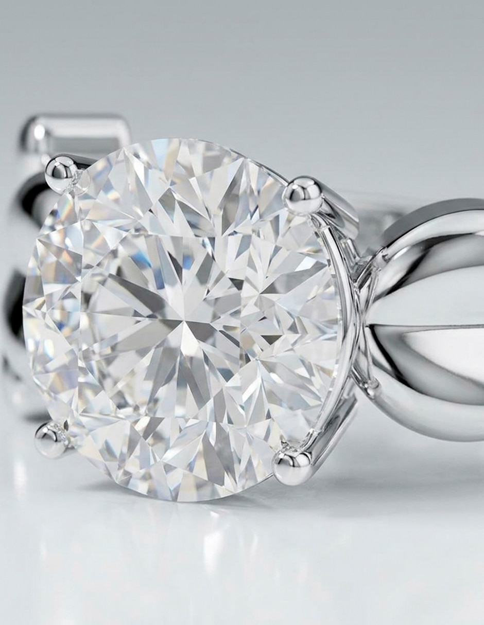 Anillo de compromiso de oro 9 k zirconia cúbica 6