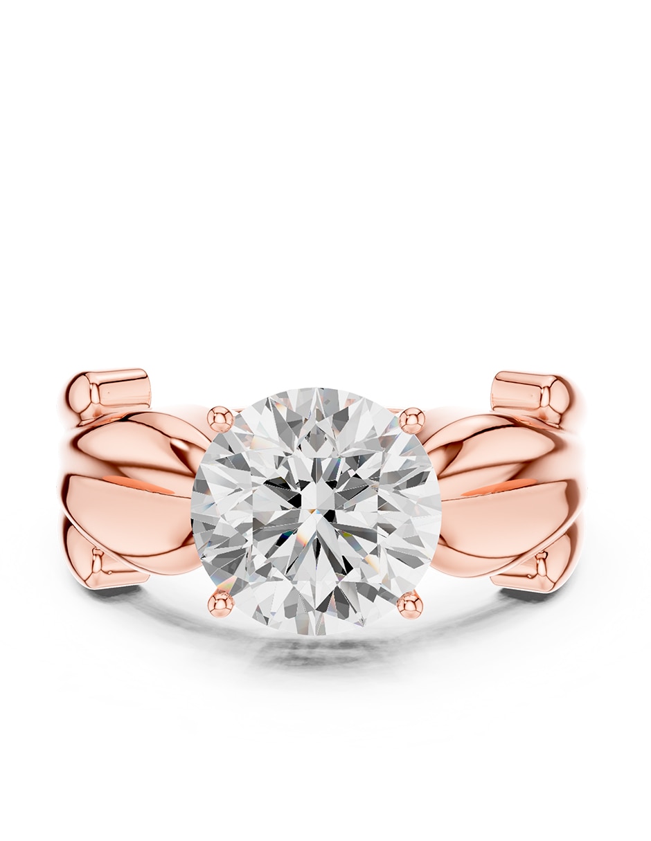Anillo de compromiso de oro 14 k zirconia cúbica Anillo de compromiso de oro 14 k zirconia cúbica