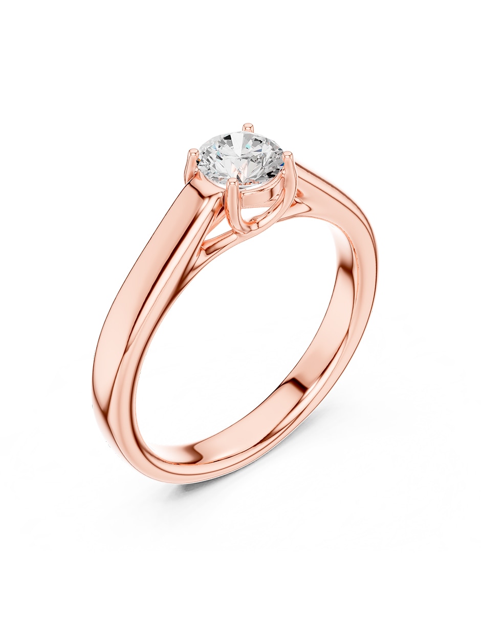 Anillo de compromiso de oro 14 k 2