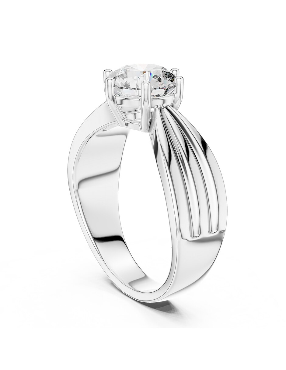 Anillo de compromiso de oro 14 k 3