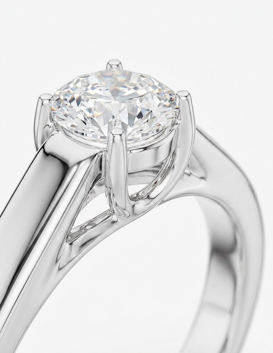 Anillo de compromiso de oro 18 k 6
