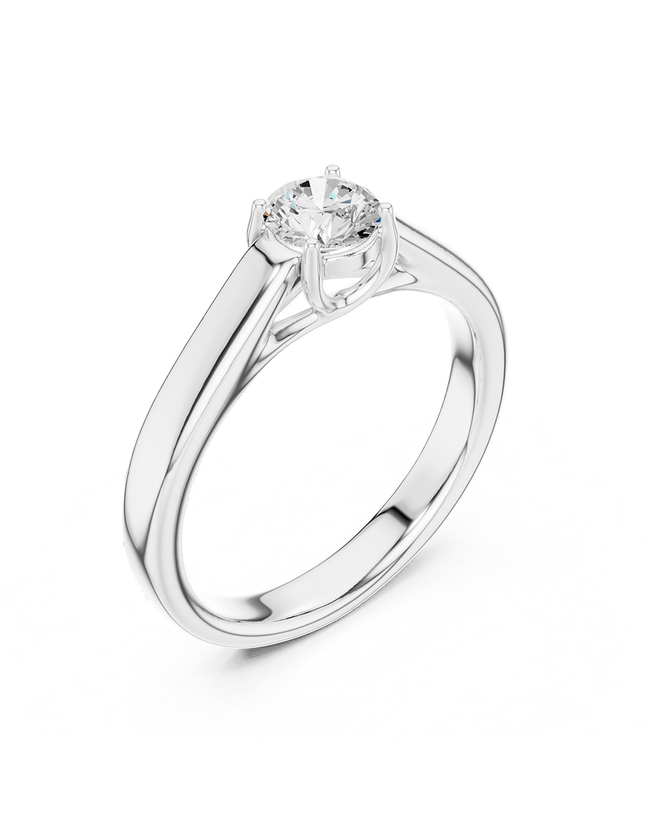 Anillo de compromiso de oro 18 k 2