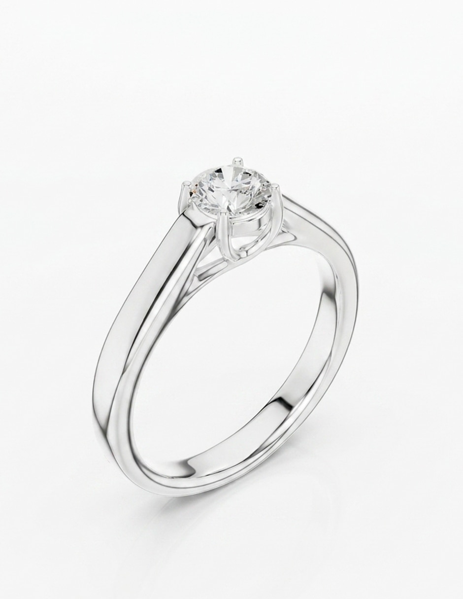 Anillo de compromiso de oro 18 k 8