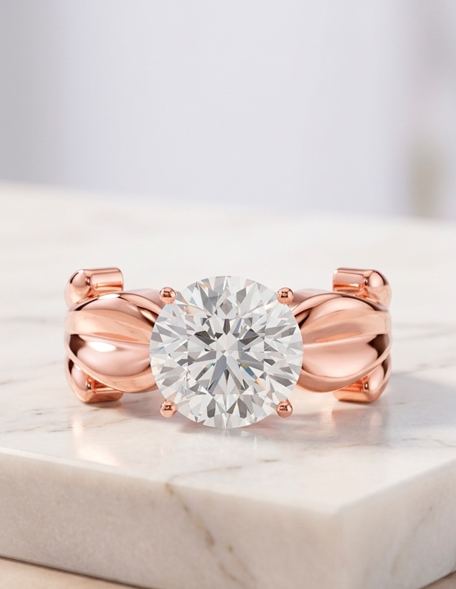 Anillo de compromiso de oro 18 K ! 9