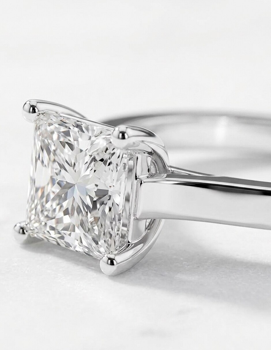 Anillo de compromiso de oro 14 k 7