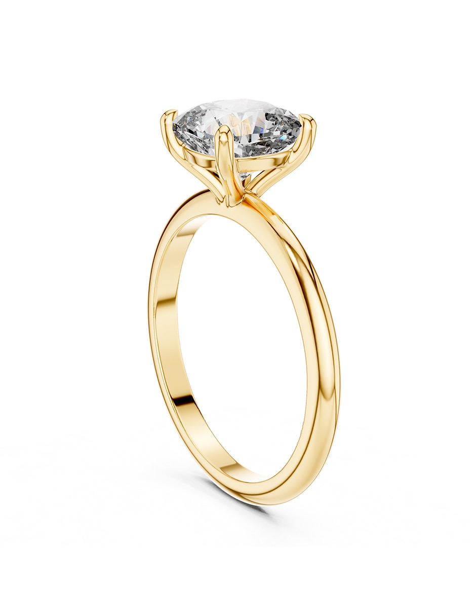 Anillo de compromiso de Oro 9 k AMORE MIO Amore Mio! Diamante de laboratorio