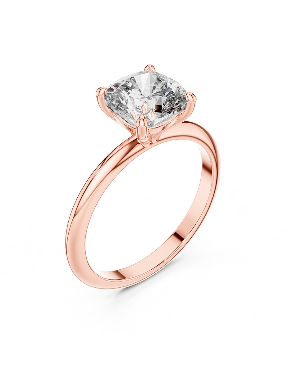 Anillo de compromiso de oro 14 k 2
