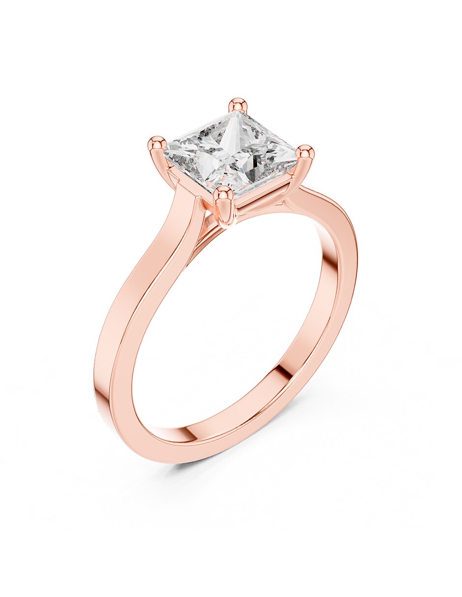 Anillo de compromiso de oro 14 k 2