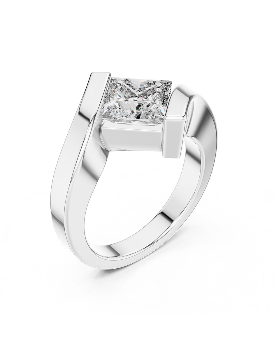 Anillo de compromiso de oro 14 k 2