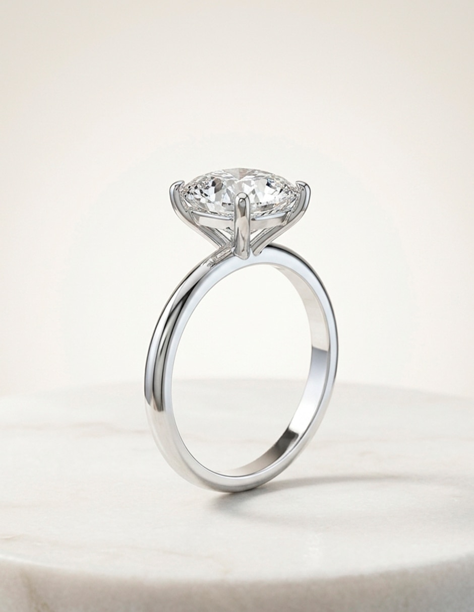 Anillo de compromiso de oro 14 k 6