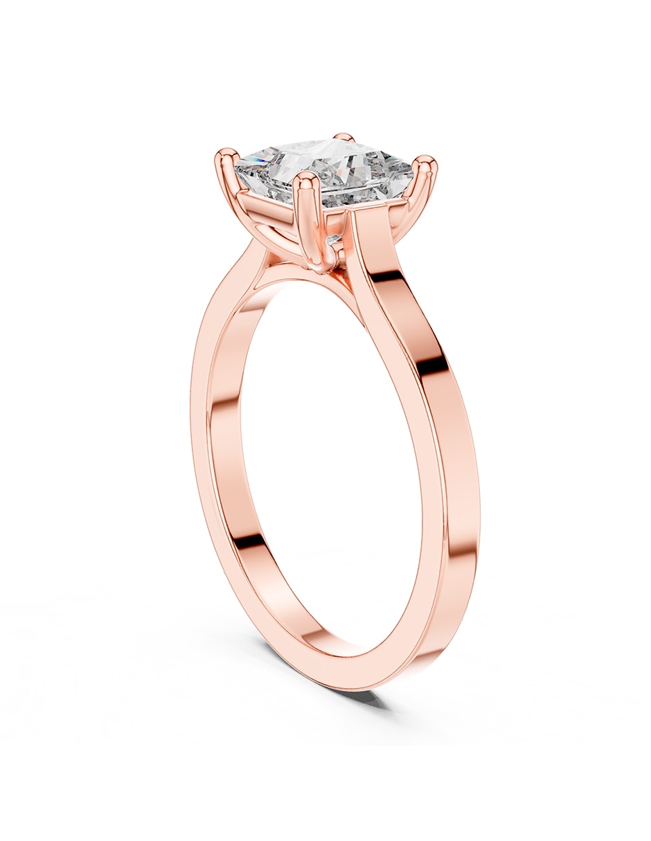 Anillo de compromiso de oro 18 k 3