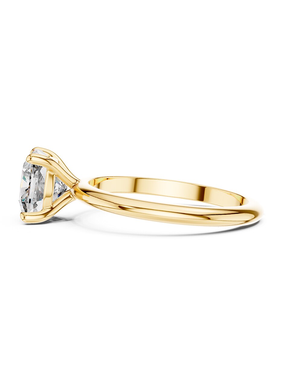 Anillo de compromiso de oro 14 K Amore Mio diamante de laboratorio