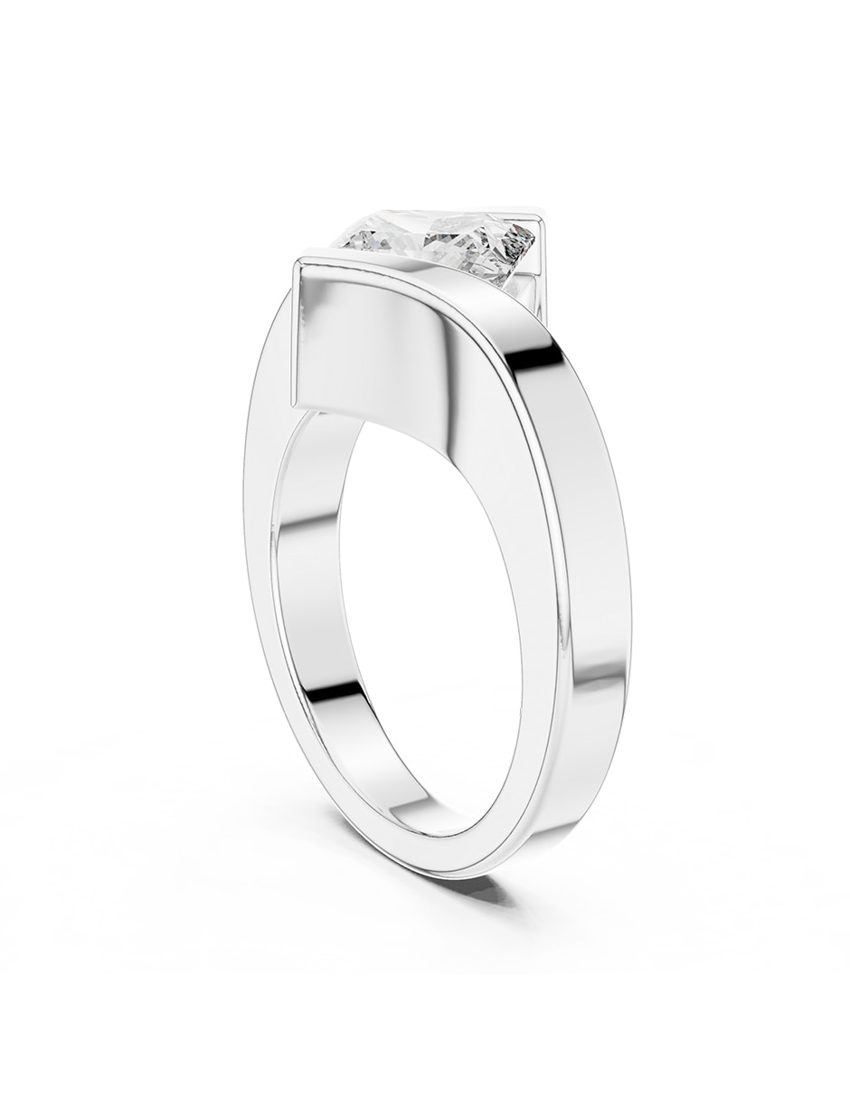 Anillo de compromiso de oro 18 k 3