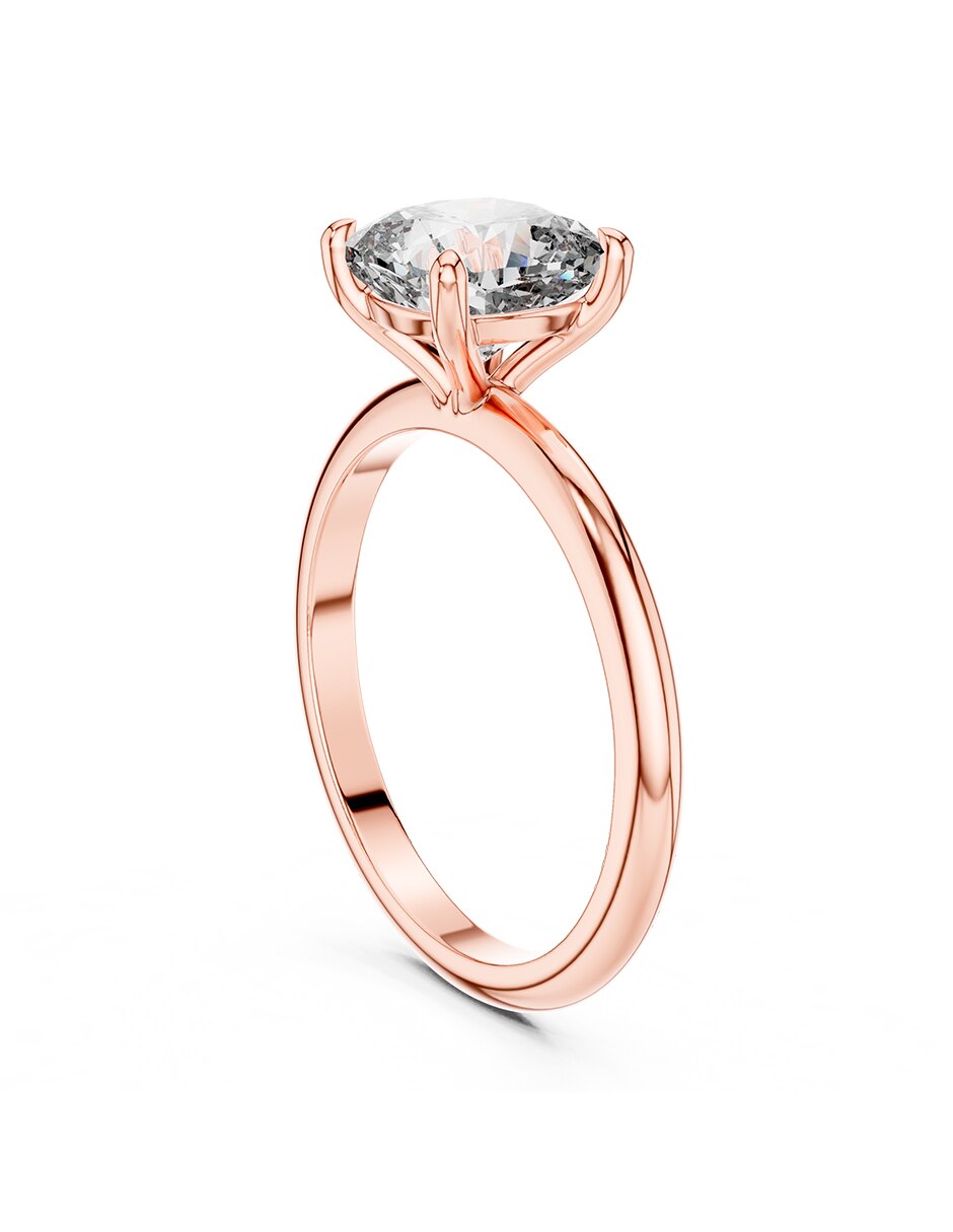 Anillo de compromiso de oro 18 k 3
