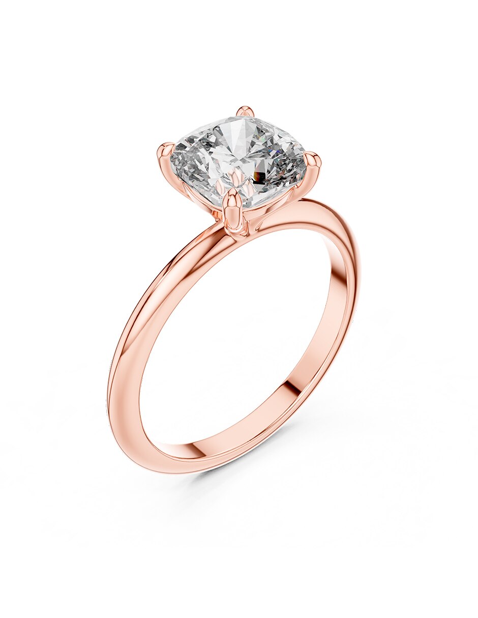 Anillo de compromiso de oro 18 k 6
