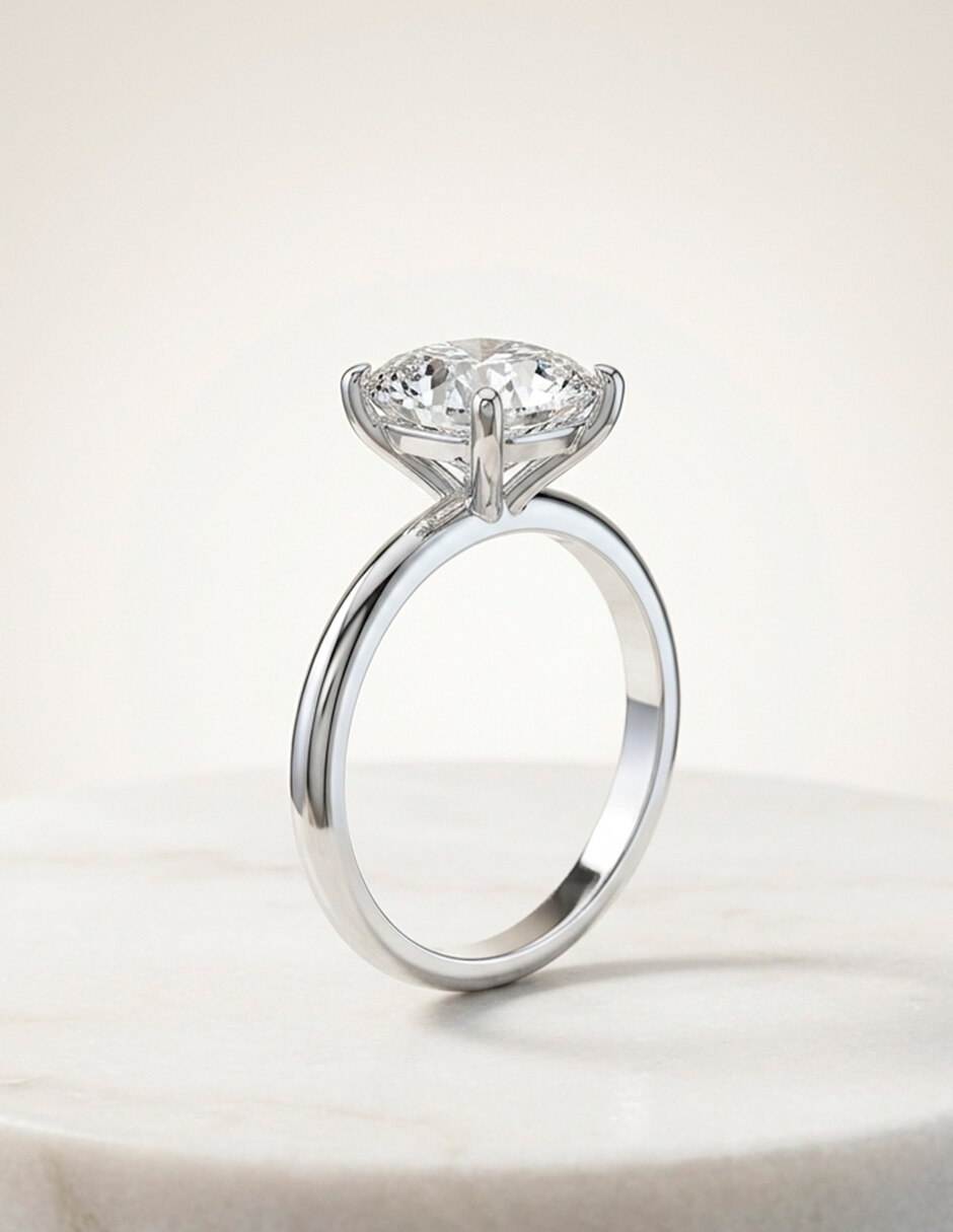 Anillo de compromiso de oro 14 k 6